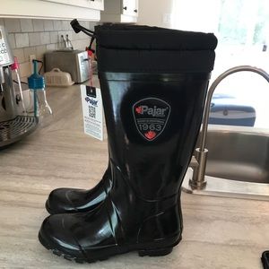 Pajar black rain boots new with tag